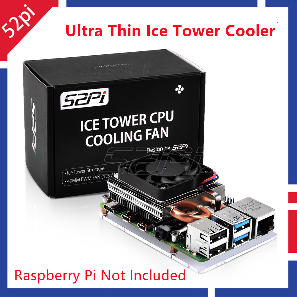 Raspberry Pi Water Cooling Kit - 52Pi New Ultra Thin Ice Tower
