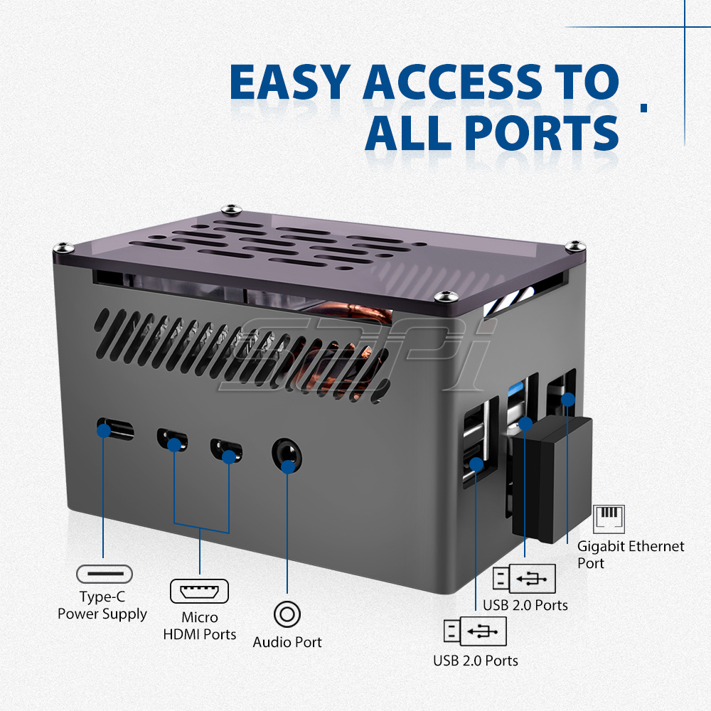 52Pi Raspberry Pi 4 Case Alumi - Argon One V3 M.2 Nvme Case review and price