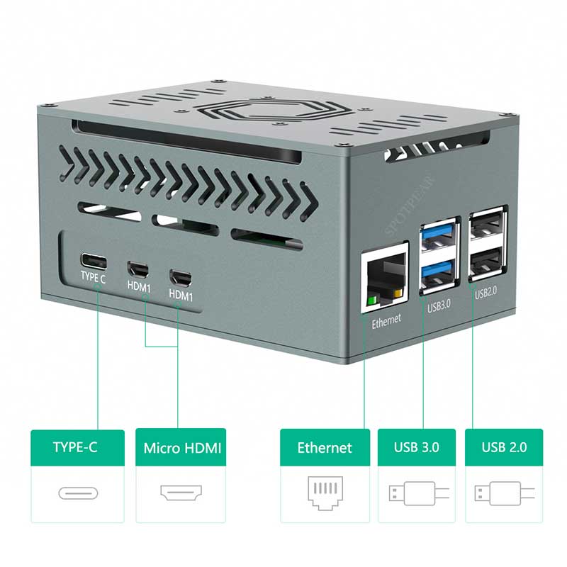 Raspberry Pi 5 Aluminum Metal  - Argon One V3 M.2 Nvme Case review and price